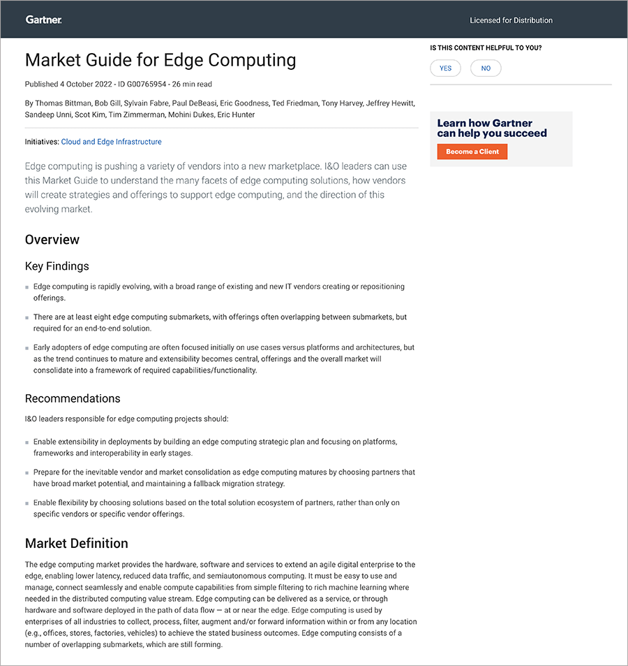 Gartner Market Guide For Edge Computing - City Background Collection - HD Quality